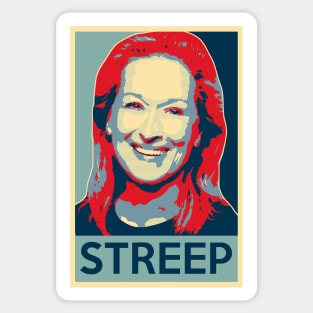 Meryl Streep Poster Sticker